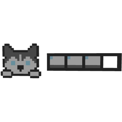 Husky Dog 8-Bit Health Bar