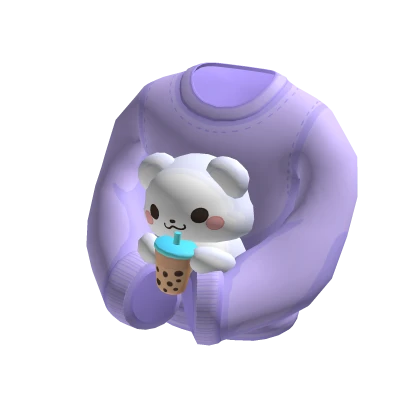 Boba Bear Sweater (Taro)