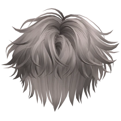 Ash Messy Middle Part Hair
