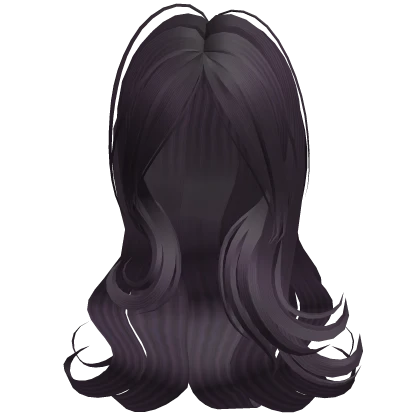 Heavenly Swirly Wavy Curly Hair Purple