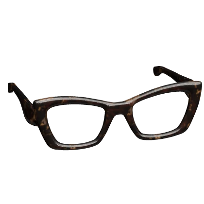 Oversized Cat Eye Glasses in Brown Tortoise