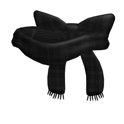 Oversized Bowtie Scarf Black