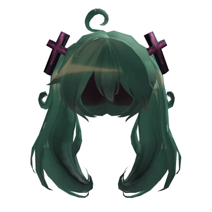 Rotten girl miku green pigtails vocaloid cute