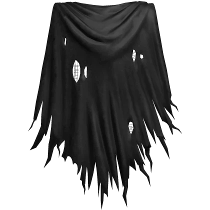 Torn Ripped Black Cape 1.0