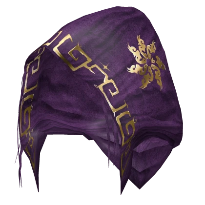 Gaian Sorcerer Distressed Purple Rune Hood