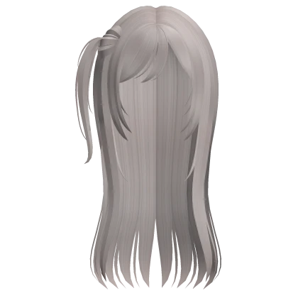 ♡ ꒰ gyaru silver side pigtail layered hair ꒱