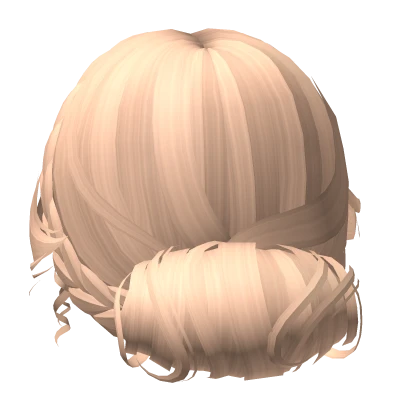 Blonde Low Braided Bun