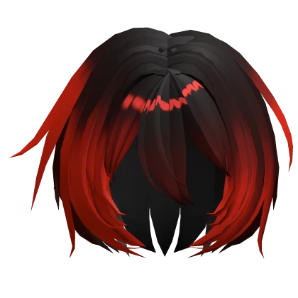 Messy Flowy Hair Boy-Devil Matsudappoiyo Red Black