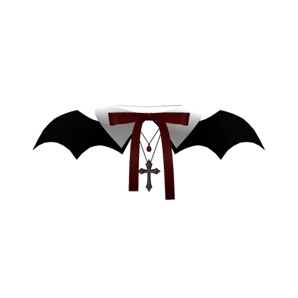 Vampire Ribbon Collar (White)