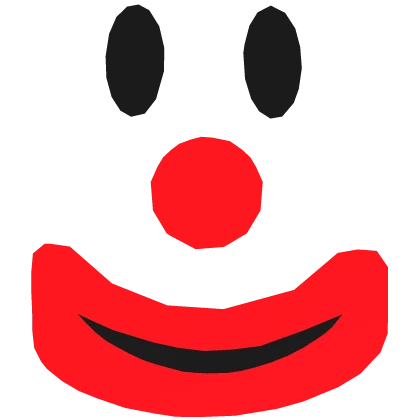 3D Happy Clown Face