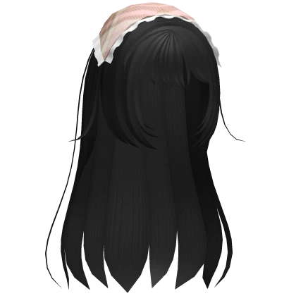 ♡ cottagecore igari hair w/ Neopolitan cloth black