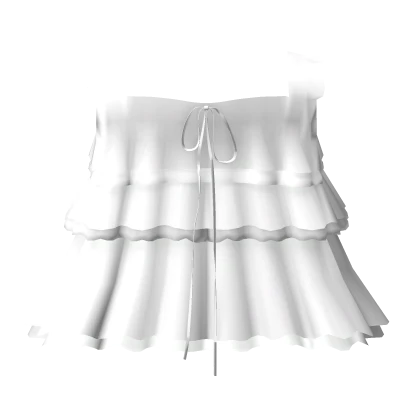 Pretty Ruffled Country Girl Dress in White
