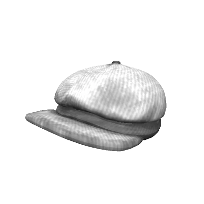 Aesthetic White Fabric Cap