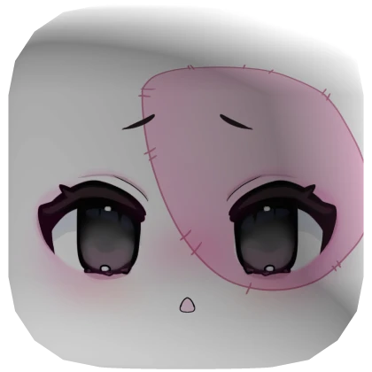 ୨୧: kawaii chibi zombie halloween face mask pink