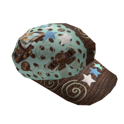 choco mint polka dot mori kei harajuku hat