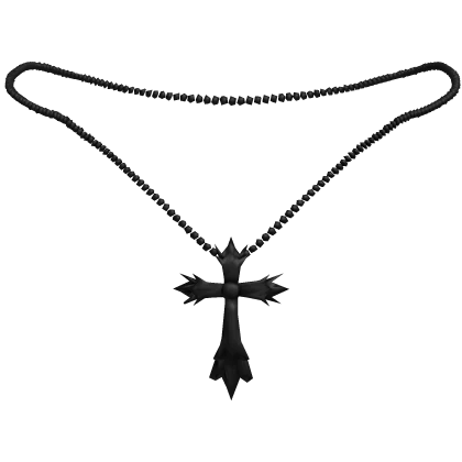 メ black cross necklace 3.0 