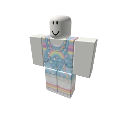 🍭 Pastel Candycore Kidcore Rainbow Overalls