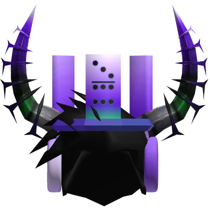 😈 Violet Horn Domino Headphones Hair