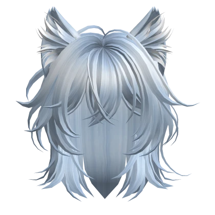 Sky Blue Cat Ears Hairstyle