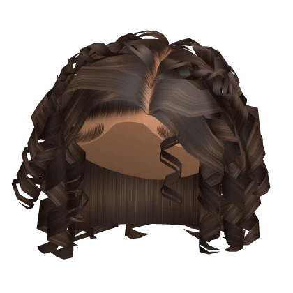 Curly Side Bob in Brown