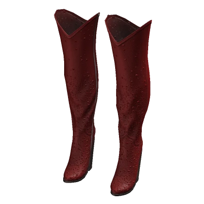 Bejeweled Boots - Red
