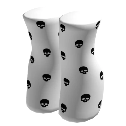 Chibi Doll Skull Thigh Socks 