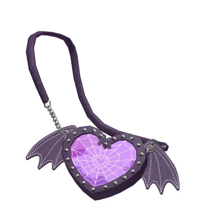 🍀Bat Wings Heart Shoulder Bag (Purple)