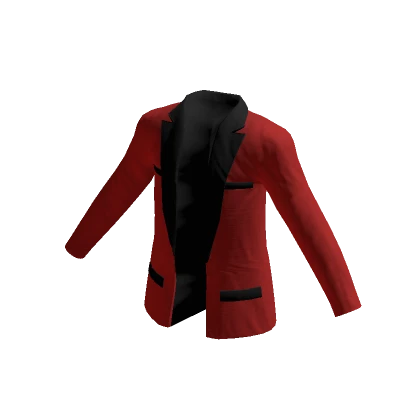 Black and Red Suit Blazer