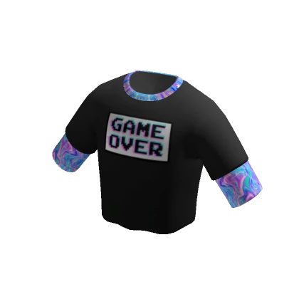 GAME OVER Holo Crop