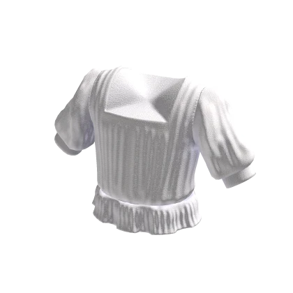 Puff-sleeve top : White