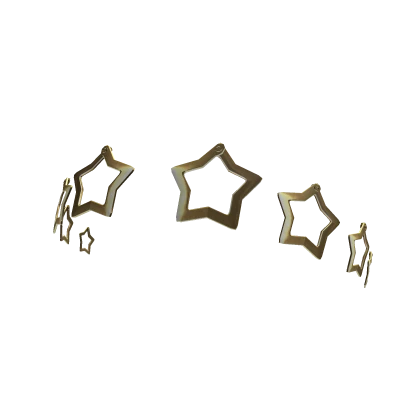 Y2K Star Hair Clips [Gold]