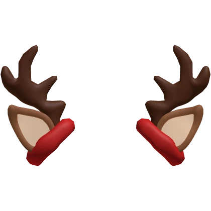Cute Christmas Reindeer Antlers (Red)