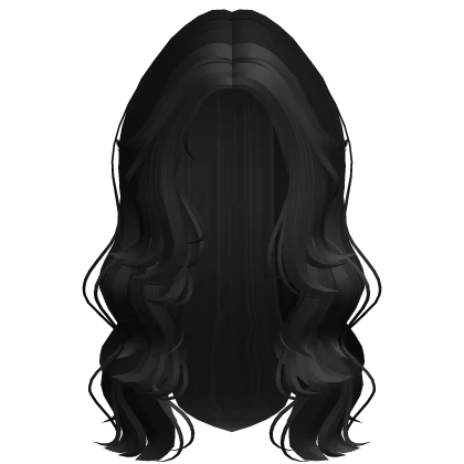 Summer Vacation Beach Wavy Hair in Black