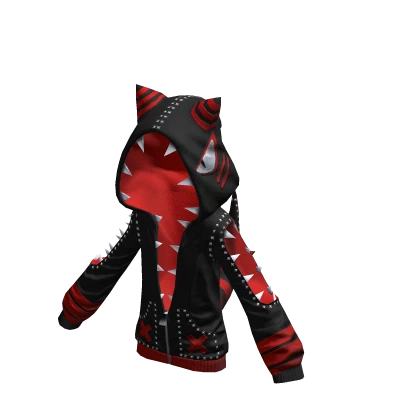 Punk Shark Hoodie Blood Moon