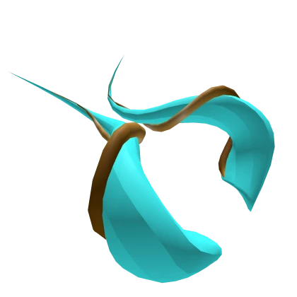 Golden and cyan horns CODE : awa awa 1