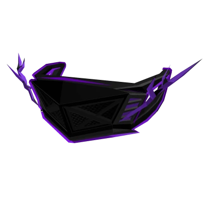 [Animated] Techwear Mask Purple Lightning