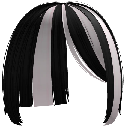 ୨୧: kawaii emo doll bangs in black & pink