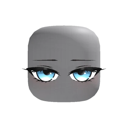 Animated Soft Stare Girl Eyes - Blue