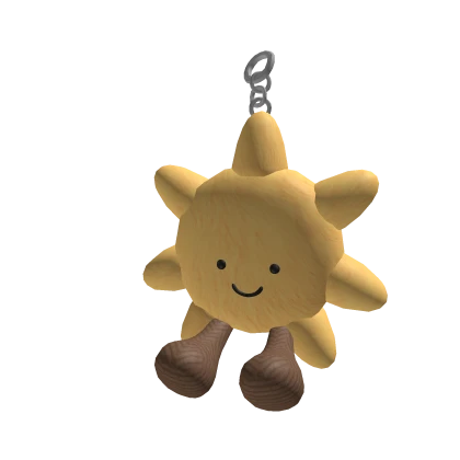 ♡ fluffy jelly sun keychain