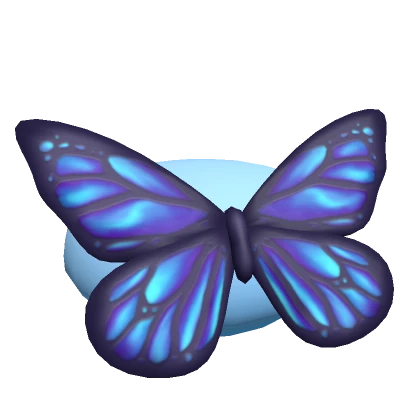 Butterfly Beret - blue