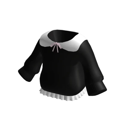 (black) back to school - collar sweater 3.0