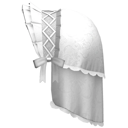 gothic victorian lace headdress veil white