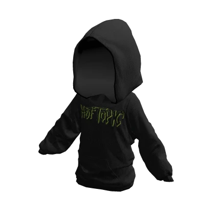 Classic Hot Topic Logo Green and Black Hoodie