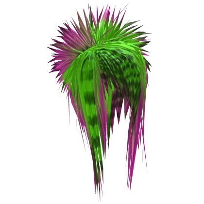 Messy Scene Emo Spikes (Green/Pink)