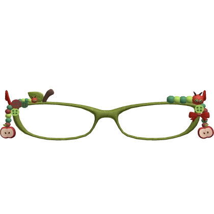 igari caterpillar apple leaf mori kei glasses 🍎