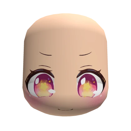 Emu Chan Genki Girl Dreamy Face-Starry Eyes (Skin)