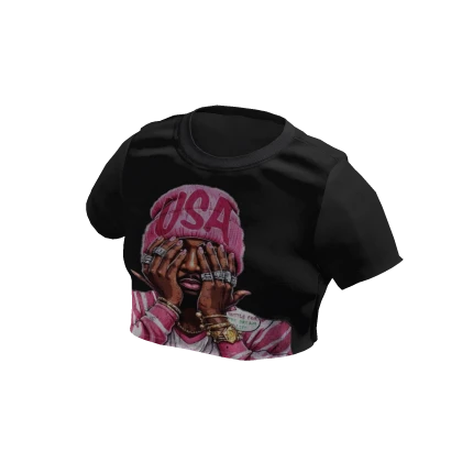 Vintage Style Cropped T-Shirt