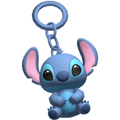 Blue Alien Bunny Keychain