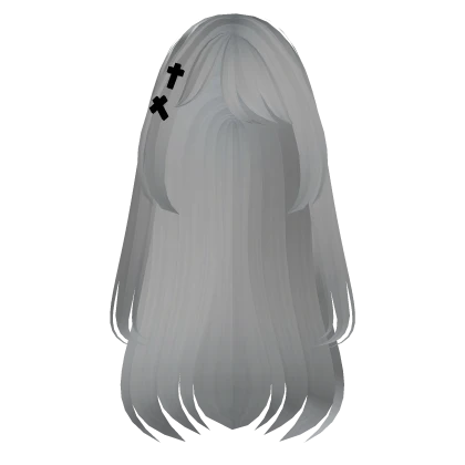 ♡ Long Hair White Emo Girl Super Cute