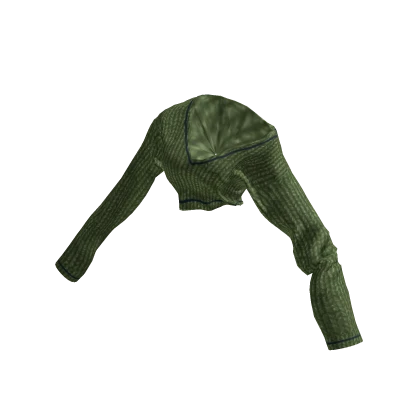 crop knit sweater  jersey_TOP533B_green